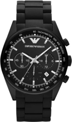 EMPORIO ARMANI AR5981 Sportivo stainless steel and rubber chronograph watch