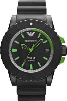 EMPORIO ARMANI ar6102 rubber watch