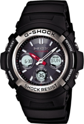 G-SHOCK AWG-M100-1AER G-Shock Waveceptor chronograph solar-powered watch