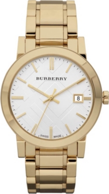 BURBERRY BU9003 gold-toned stainless steel watch