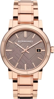 BURBERRY BU9005 rose gold-plated bracelet watch