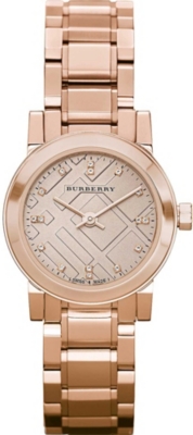 BURBERRY BU9215 rose gold-plated stainless steel watch