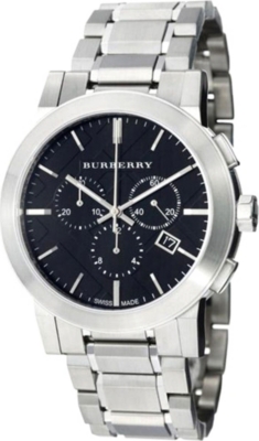 BURBERRY BU9351 stainless steel chronograph watch