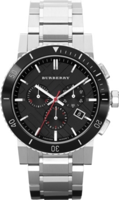BURBERRY BU9380 stainless steel chronograph watch