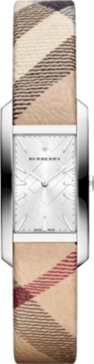 BURBERRY BU9508 The Pioneer steel and leather watch