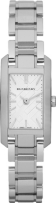 BURBERRY BU9600 stainless steel rectangular watch