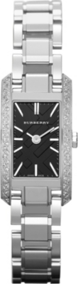 BURBERRY BU9604 diamond-set stainless steel watch