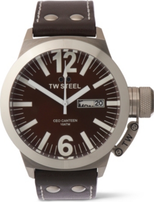 TW STEEL CEO Canteen brown dial watch