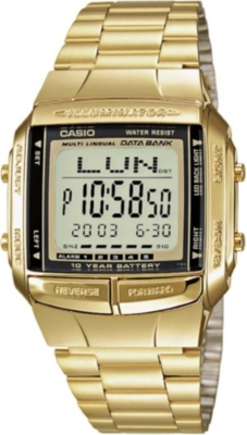 CASIO DB360GN9AEF gold-plated digital watch