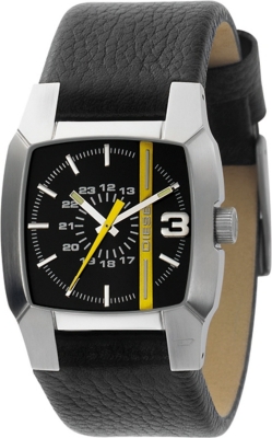 DIESEL DZ1089 stainless steel and leather watch