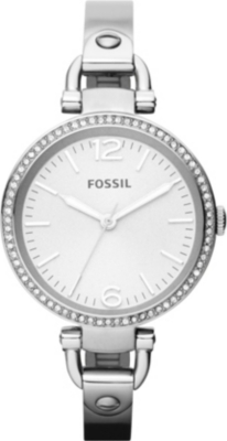 FOSSIL ES3225 Georgia silver-toned bracelet watch