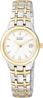 CITIZEN EW126450A Silhouette steel and gold-plated dress watch