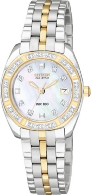 CITIZEN EW159455D Paladion steel and gold-plated dress watch