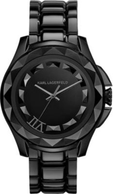 KARL LAGERFELD WATCHES KL1001 round stainless steel watch