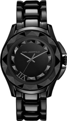 KARL LAGERFELD WATCHES KL1002 round stainless steel watch