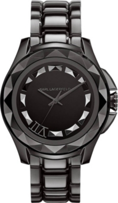 KARL LAGERFELD WATCHES KL1003 round stainless steel watch