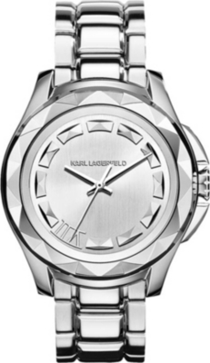 KARL LAGERFELD WATCHES KL1004 round stainless steel watch