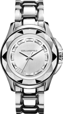 KARL LAGERFELD WATCHES KL1005 round stainless steel watch