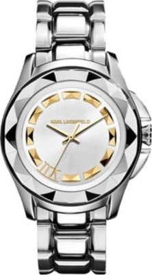 KARL LAGERFELD WATCHES KL1008 round stainless steel watch