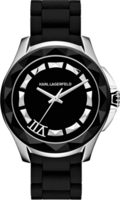KARL LAGERFELD WATCHES KL1013 round stainless steel watch