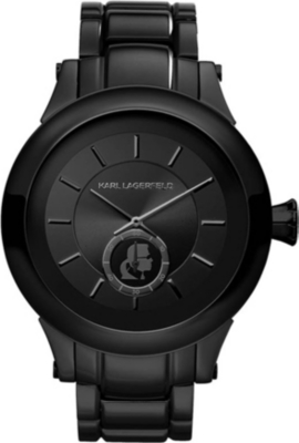 KARL LAGERFELD WATCHES Kl1201 round stainless steel watch