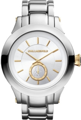 KARL LAGERFELD WATCHES KL1209 round stainless steel watch