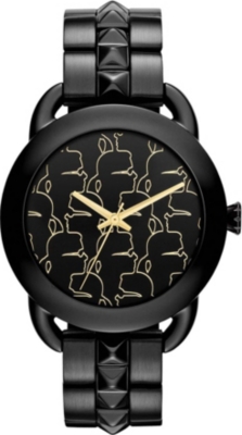 KARL LAGERFELD WATCHES KL2205 round polished stainless steel watch