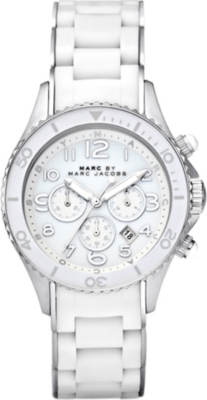 MARC BY MARC JACOBS MBM2545 Rock Chrono stainless steel and rubber watch