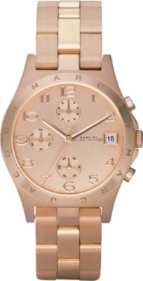 MARC BY MARC JACOBS Rose gold chronograph watch