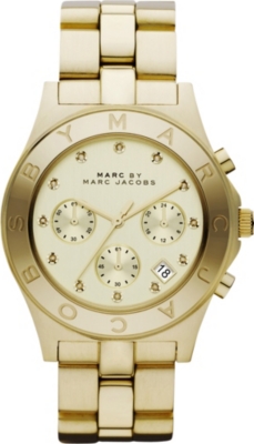 MARC BY MARC JACOBS Blade gold chronograph ladies' watch
