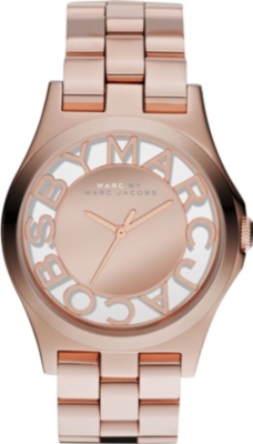 MARC BY MARC JACOBS MBM3207 Henry rose gold-toned stainless steel watch
