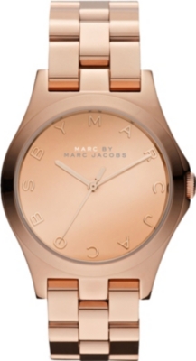 MARC BY MARC JACOBS MBM3212 Henry rose gold-toned stainless steel watch