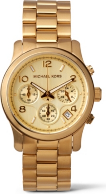... Womens Watches Fashion watches MK5055 gold-plated chronograph watch