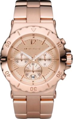 MICHAEL KORS MK5314 Rose gold-plated chronograph watch (Gold