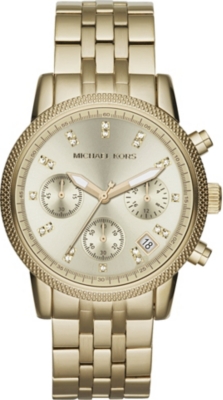 MICHAEL KORS MK5676 gold-toned chronograph watch