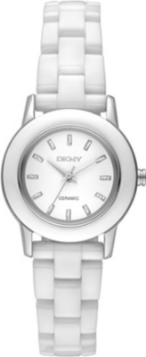 DKNY Ceramix white ladies' watch