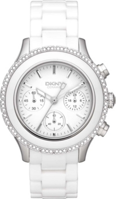 DKNY NY8672 ceramic chronograph watch