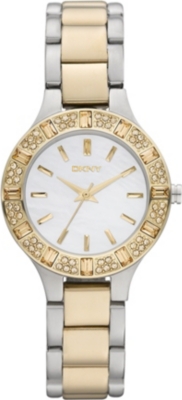 DKNY NY8742 two-tone gold-plated steel watch