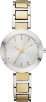 DKNY NY8747 Essentials & Glitz two-tone steel bracelet watch