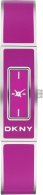 DKNY NY8759 Colour Burst steel and enamel bracelet watch