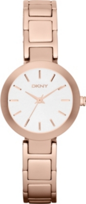 DKNY NY8785 rose gold-plated watch
