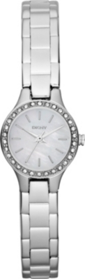 DKNY NY8810 glitz stainless steel watch