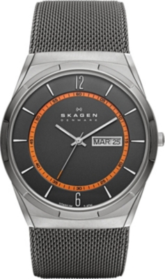 SKAGEN SKW6007 carbon-coated stainless steel watch