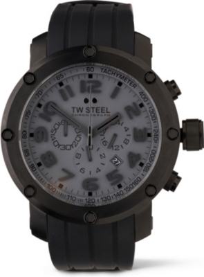 TW STEEL TW129 Grandeur Tech black chronograph watch