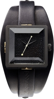 VIVIENNE WESTWOOD VV008MBKBK cube stainless steel watch