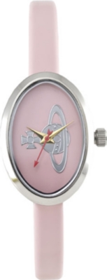 VIVIENNE WESTWOOD VV019LPK medal steel and leather watch