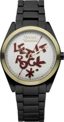 VIVIENNE WESTWOOD VV072GDBK unisex aluminium watch