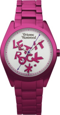 VIVIENNE WESTWOOD VV072SLPK aluminium watch