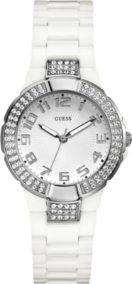 GUESS W11611L1 stainless steel stone-set watch