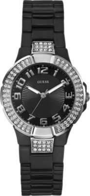 GUESS W11611L2 stainless steel stone-set watch